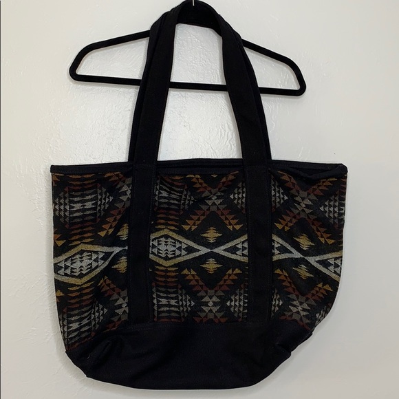 Pendleton Handbags - Pendleton large wool tote bag Aztec tribal